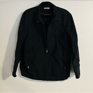 Pierre Balmain Paris Men’s Classic Black Zip Up Clean Jacket Size 48